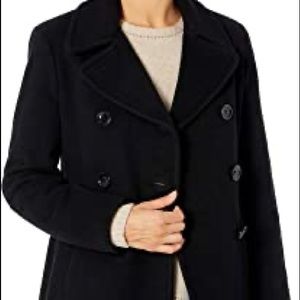 Old navy classic wool-blend pea coat for women.